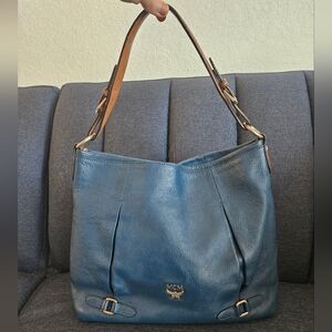MCM Blue Leather Women's Bag